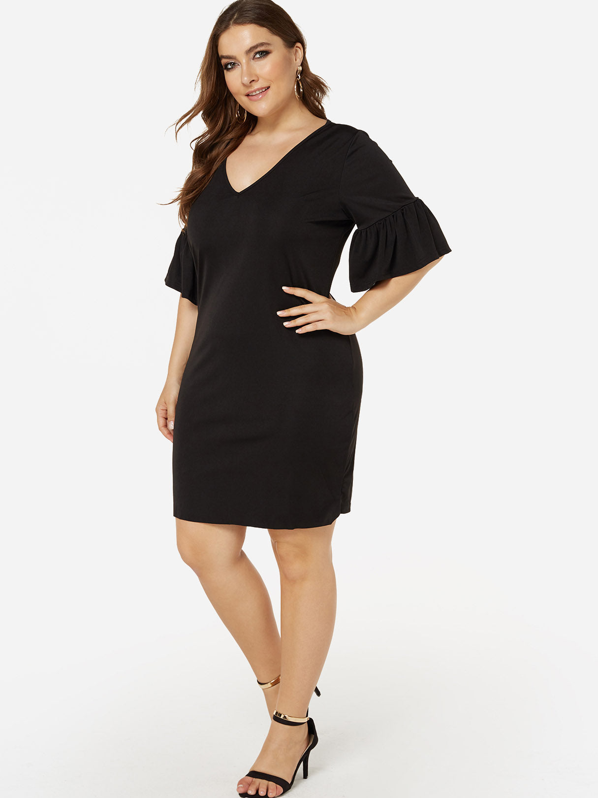 OEM Ladies Black Plus Size Dresses
