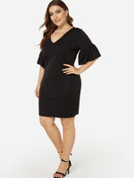 OEM Ladies Black Plus Size Dresses