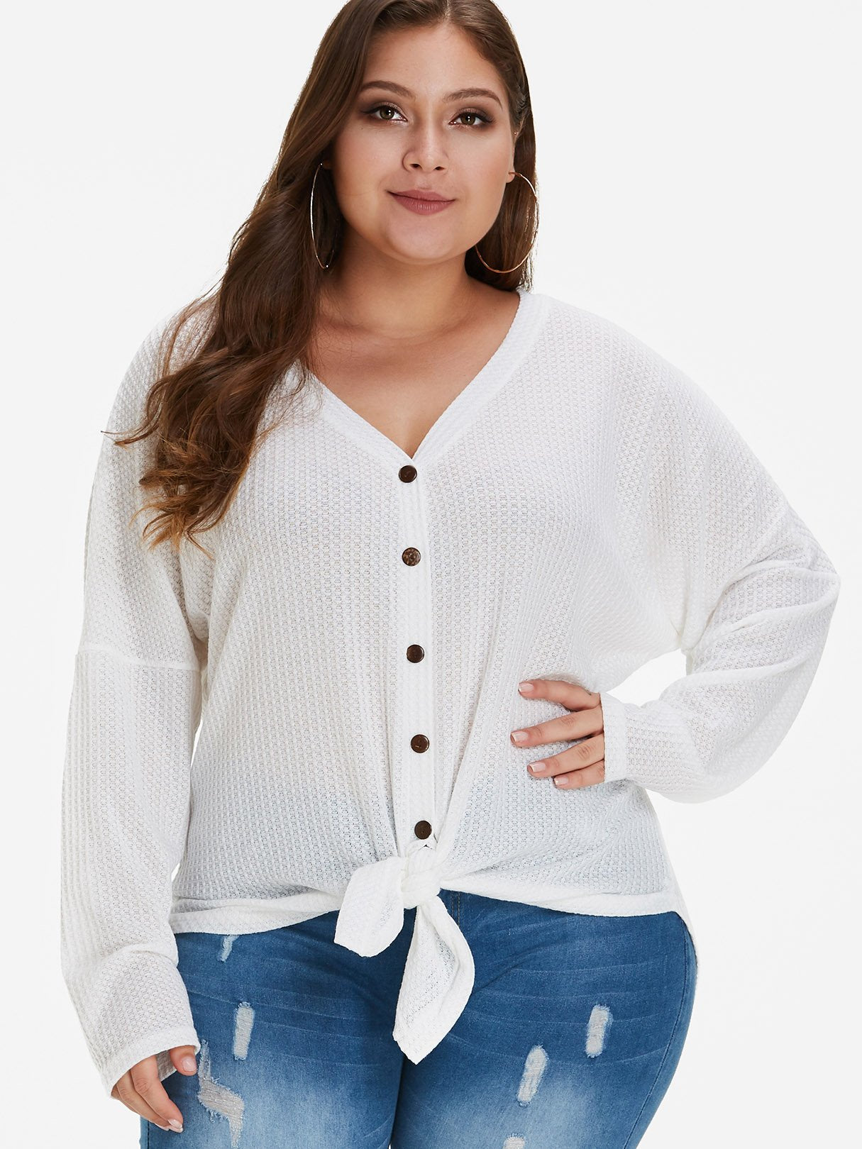 Custom Womens Plus Size Long Tops