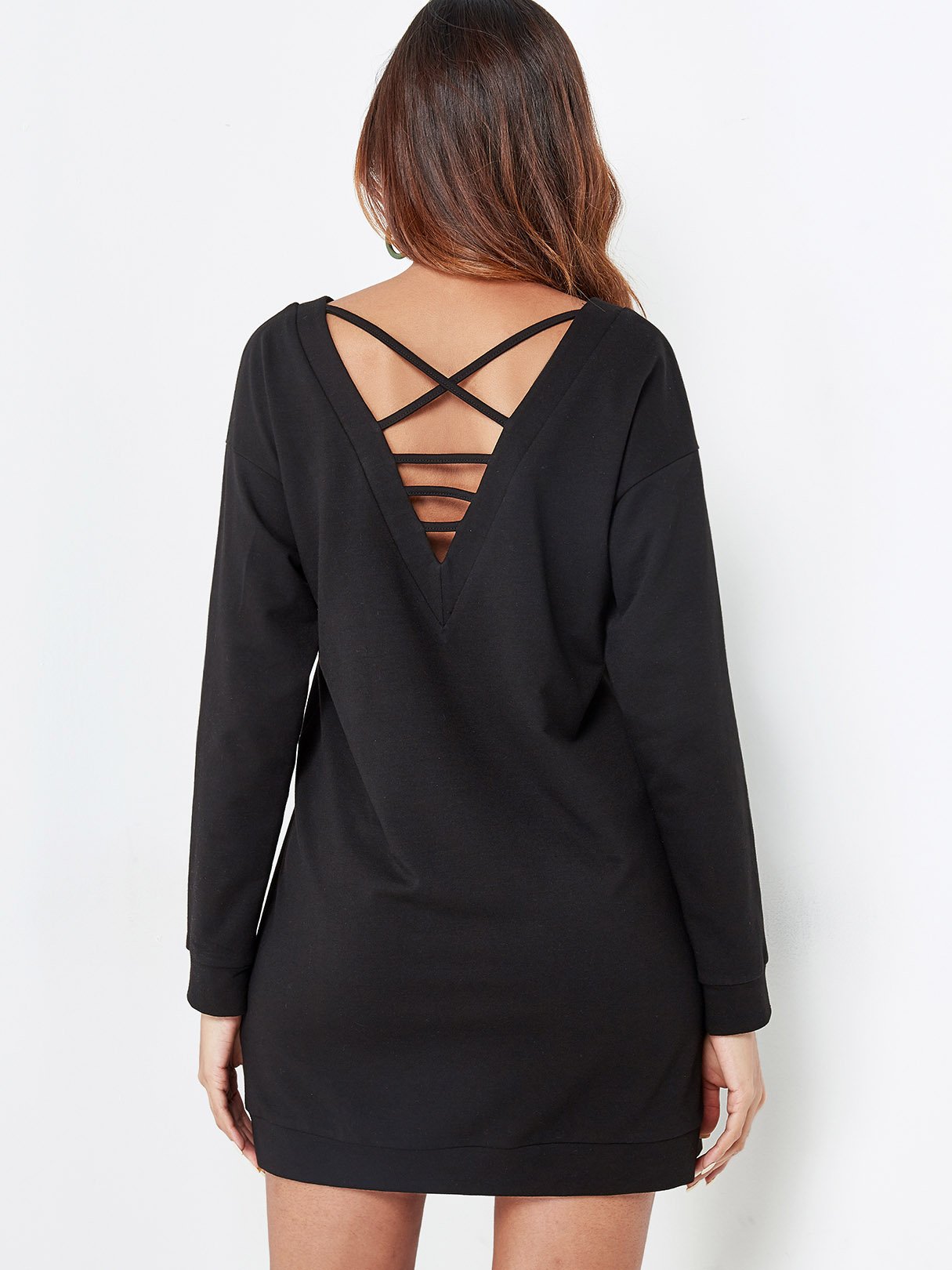 OEM Ladies Black Mini Dresses