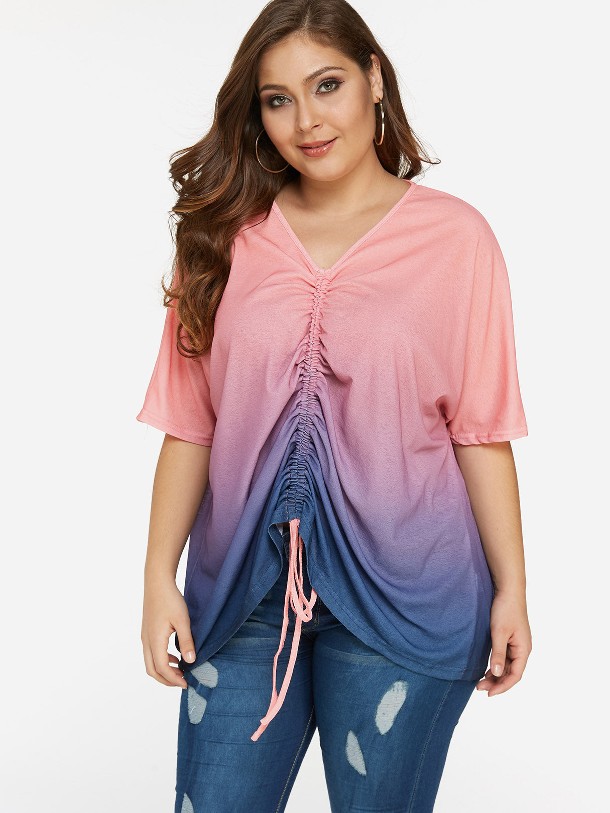 OEM Ladies Multi Plus Size Tops