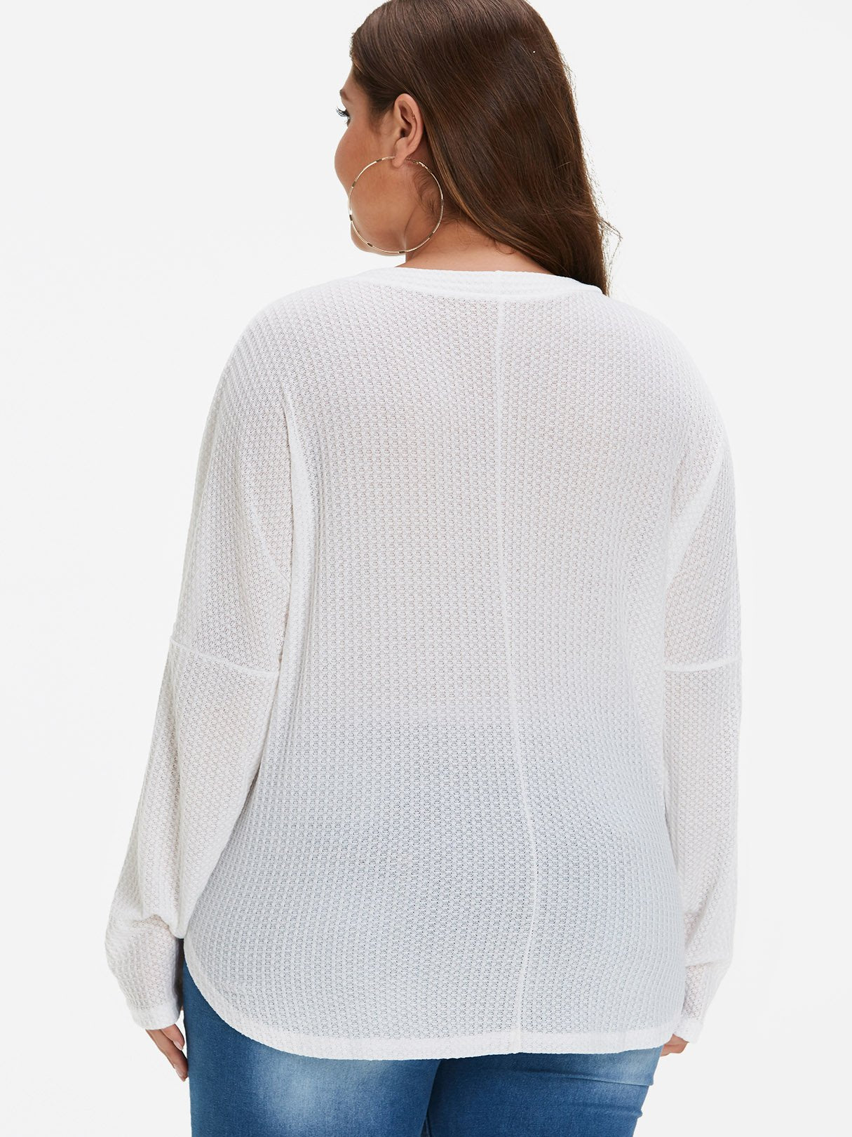 Custom Ladies V-Neck Plus Size Tops