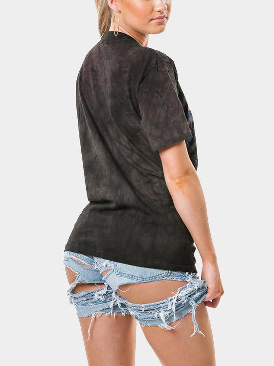 NEW FEELING Womens Black T-Shirts