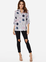 OEM ODM Ladies Dark Grey Blouses