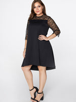 OEM Ladies Black Plus Size Dresses