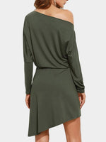 NEW FEELING Womens Green Casual Dresses