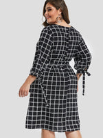 NEW FEELING Womens Black Plus Size Dresses