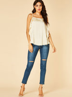 NEW FEELING Womens Apricot Camis