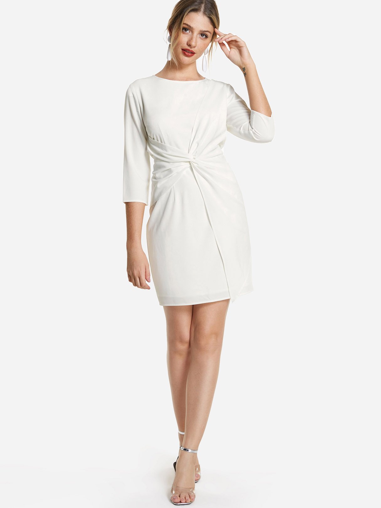 OEM ODM Womens 3/4 Sleeve Casual Dresses