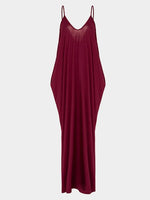 NEW FEELING Womens Wine Red Maxi Dresses
