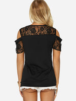 NEW FEELING Womens Black T-Shirts