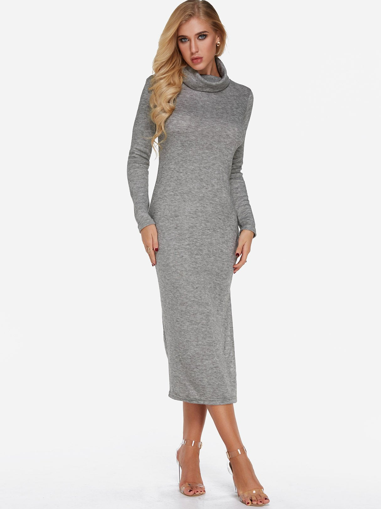 ODM Ladies Long Sleeve Maxi Dress