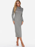ODM Ladies Long Sleeve Maxi Dress