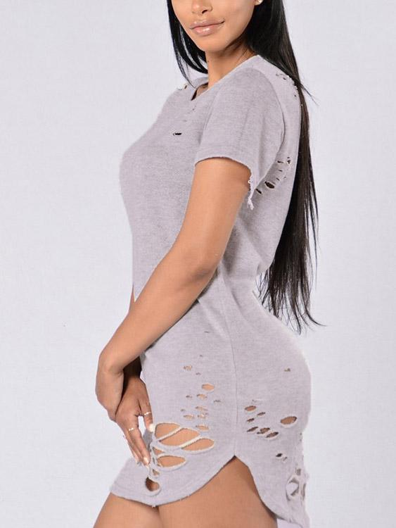 OEM Ladies Light Grey T-Shirts