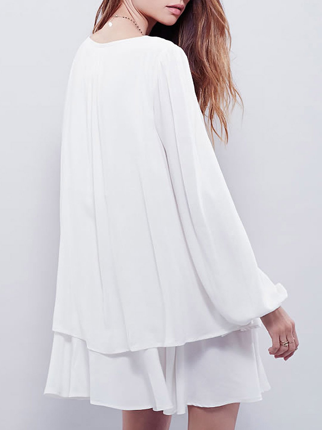 NEW FEELING Womens White Mini Dresses