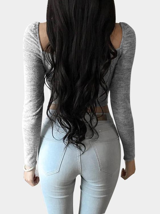 NEW FEELING Womens Grey T-Shirts