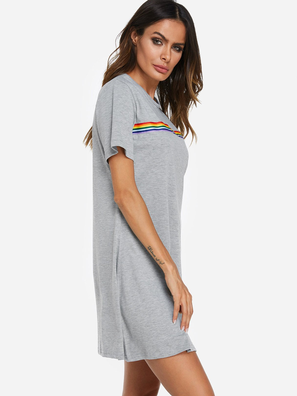 OEM Ladies Grey Casual Dresses