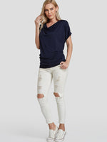 NEW FEELING Womens Navy T-Shirts