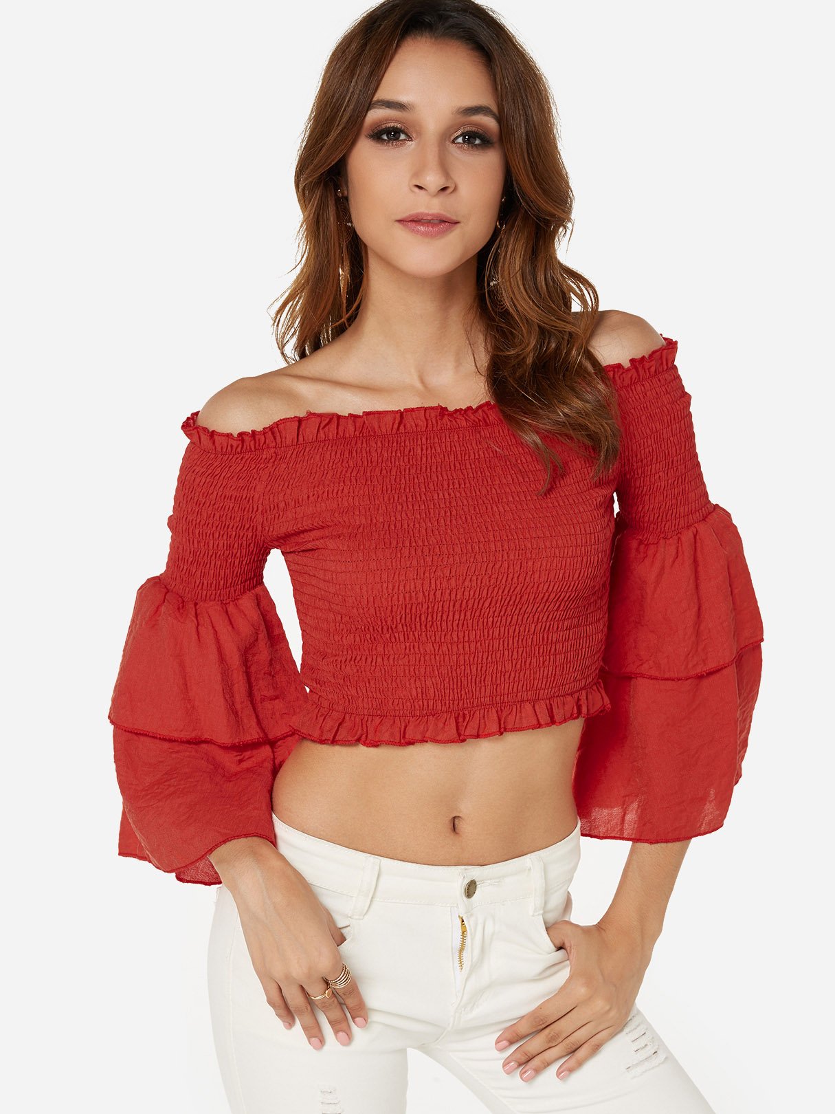 ODM Ladies 3/4 Sleeve Blouses