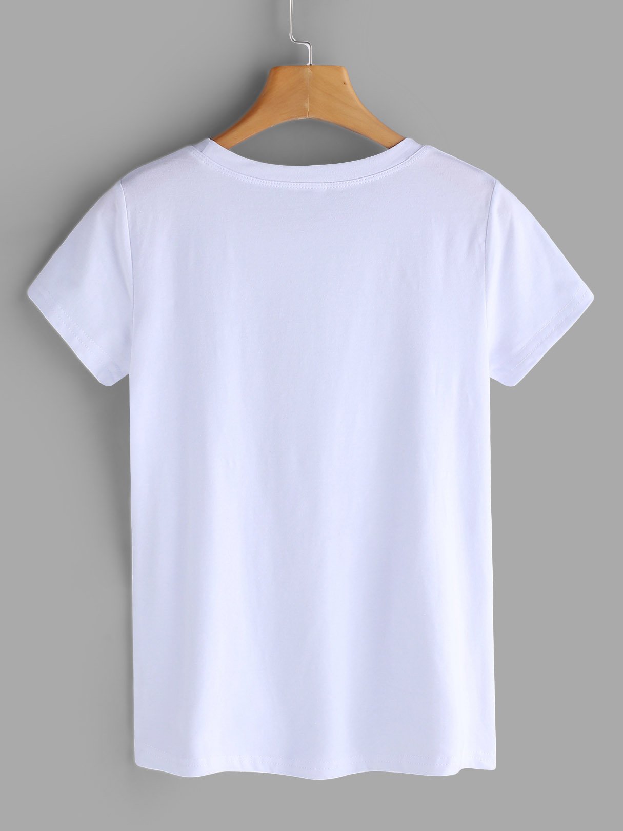 NEW FEELING Womens White T-Shirts