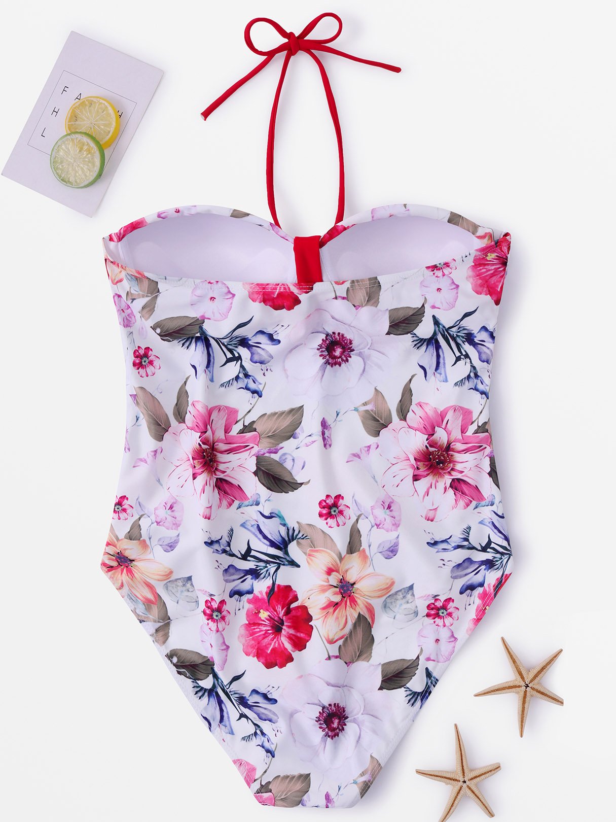 NEW FEELING Womens White One-Pieces