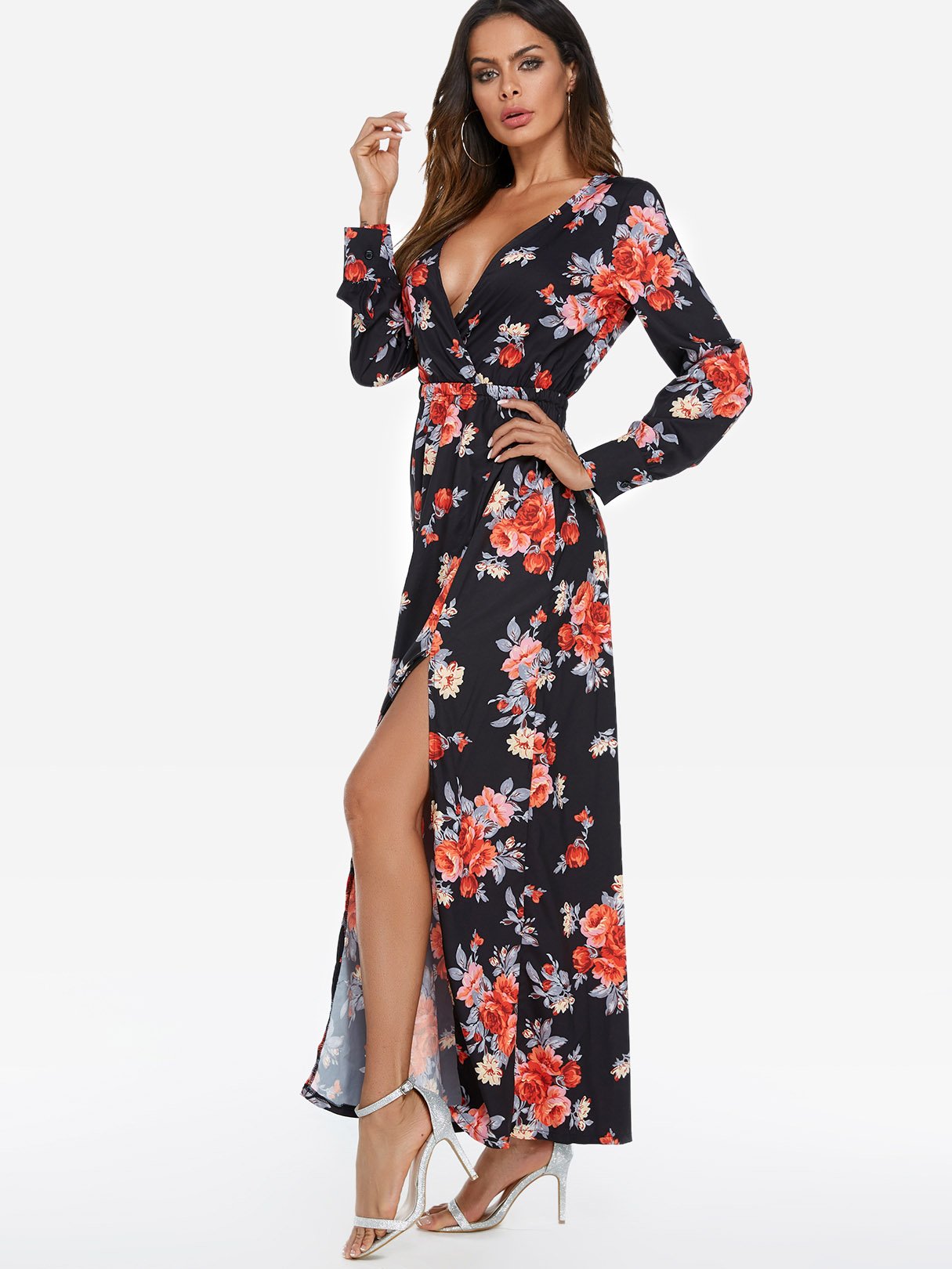 OEM Ladies Black Maxi Dresses