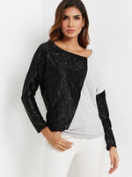 NEW FEELING Womens Color Block T-Shirts