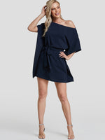 NEW FEELING Womens Navy Mini Dresses