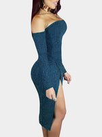 ODM Ladies Long Sleeve Sexy Dress