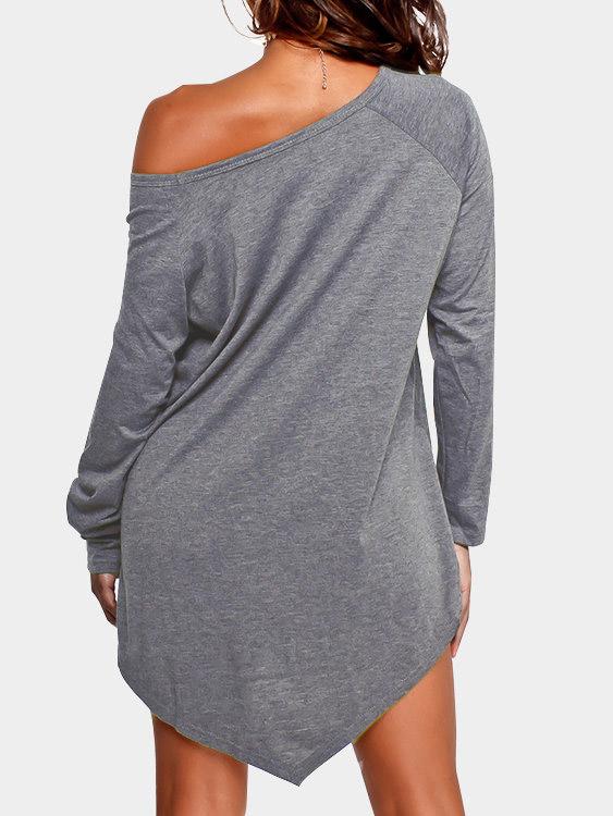 NEW FEELING Womens Grey Mini Dresses