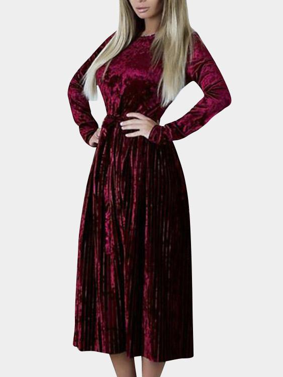 ODM Ladies Long Sleeve Maxi Dress
