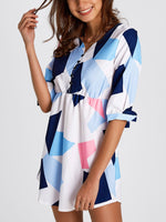 ODM Ladies 3/4 Sleeve Mini Dresses