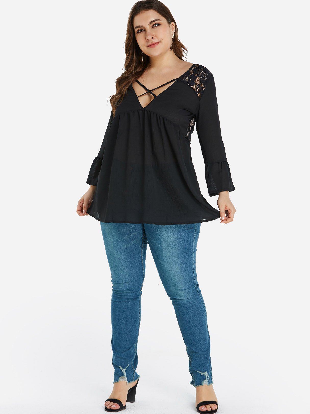 OEM ODM Womens Plus Size Tunic Tops