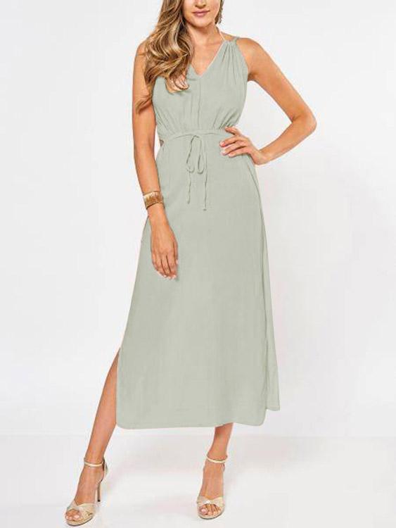 OEM Ladies Grey Maxi Dresses