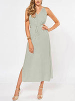 OEM Ladies Grey Maxi Dresses