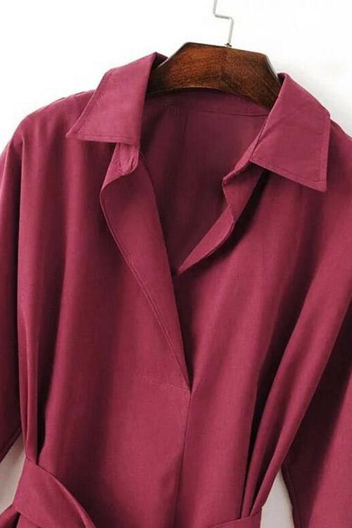 Custom Ladies V-Neck Dresses