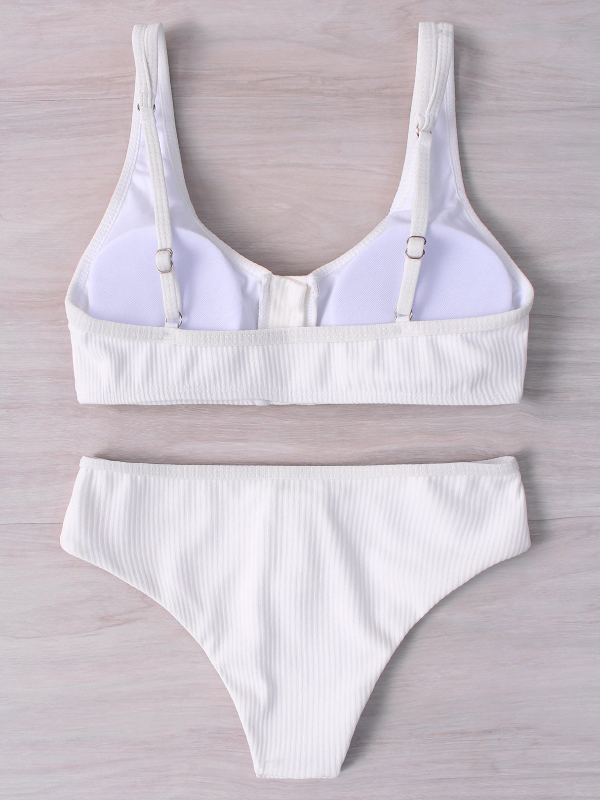 NEW FEELING Womens White Bikinis