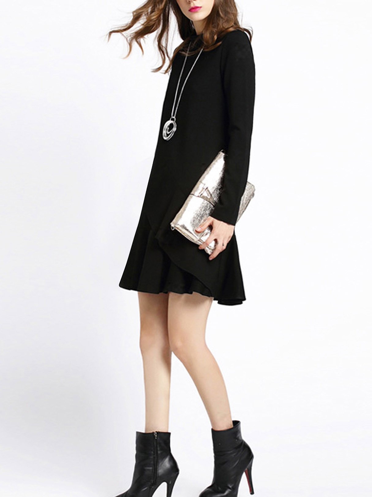 OEM Ladies Black Mini Dresses