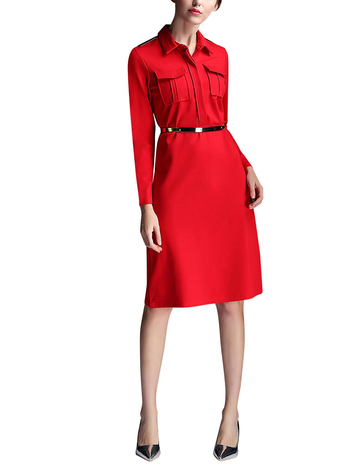OEM ODM Womens Long Sleeve Midi Dress