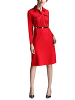 OEM ODM Womens Long Sleeve Midi Dress