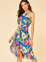 OEM Ladies Blue Casual Dresses