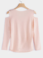 NEW FEELING Womens Pink T-Shirts