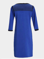NEW FEELING Womens Blue Casual Dresses