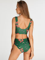 NEW FEELING Womens Green Bikinis