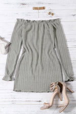 Custom Ladies Off The Shoulder Mini Dress