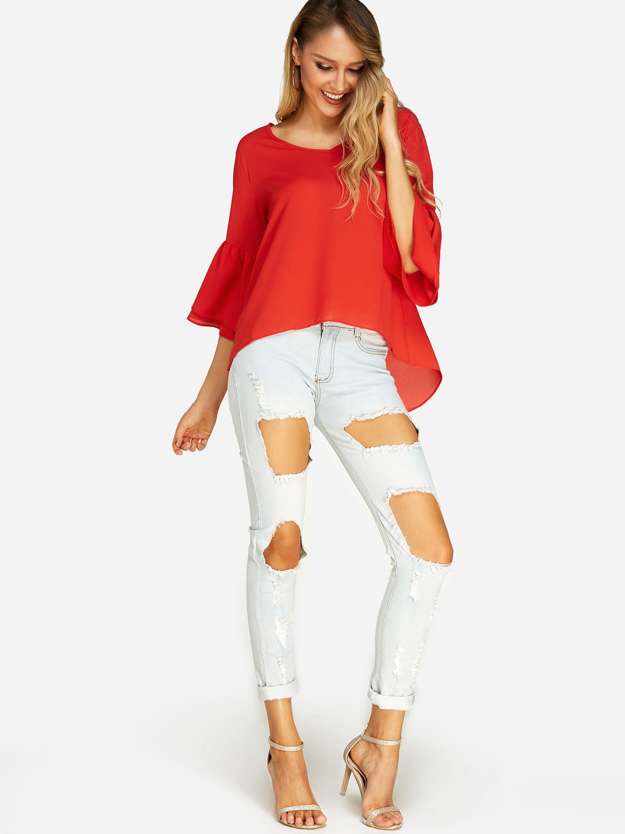OEM ODM Womens 3/4 Sleeve T-Shirts