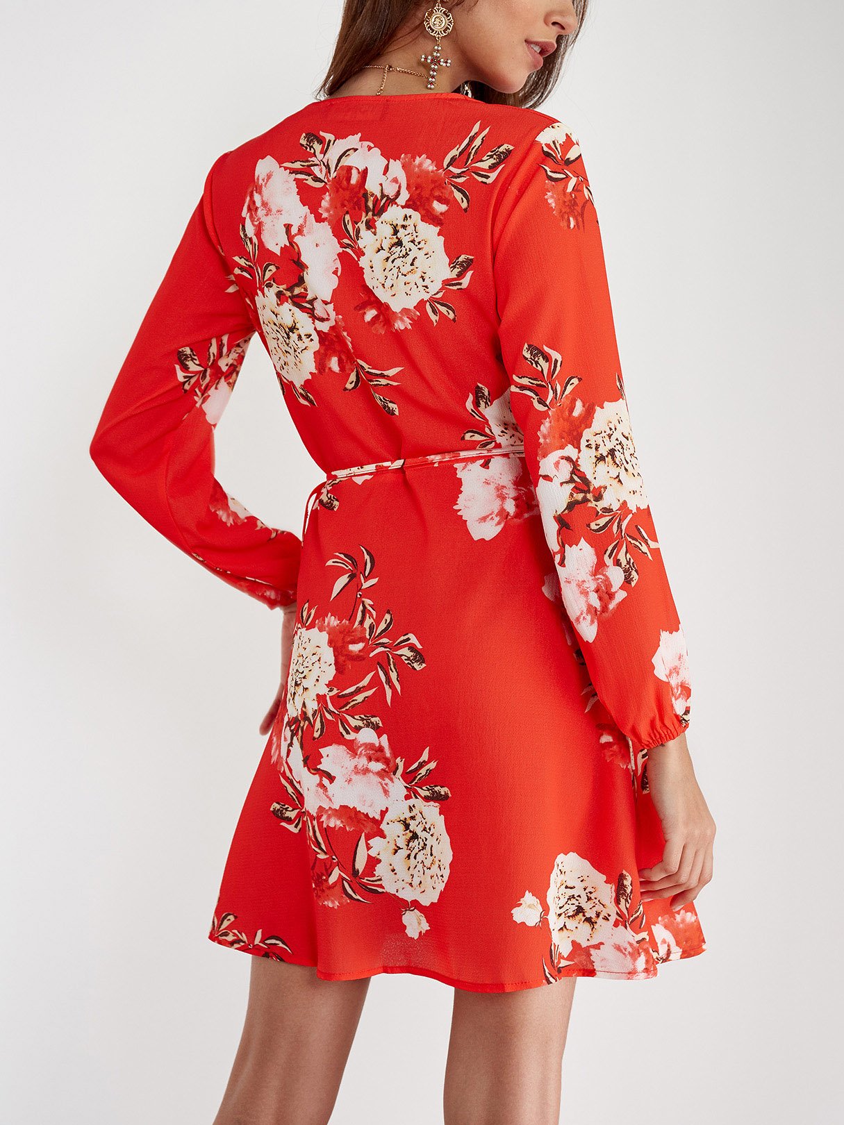 NEW FEELING Womens Red Mini Dresses