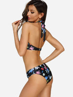 NEW FEELING Womens Black Bikinis