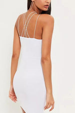 NEW FEELING Womens White Mini Dresses