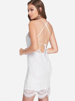NEW FEELING Womens White Sexy Dresses